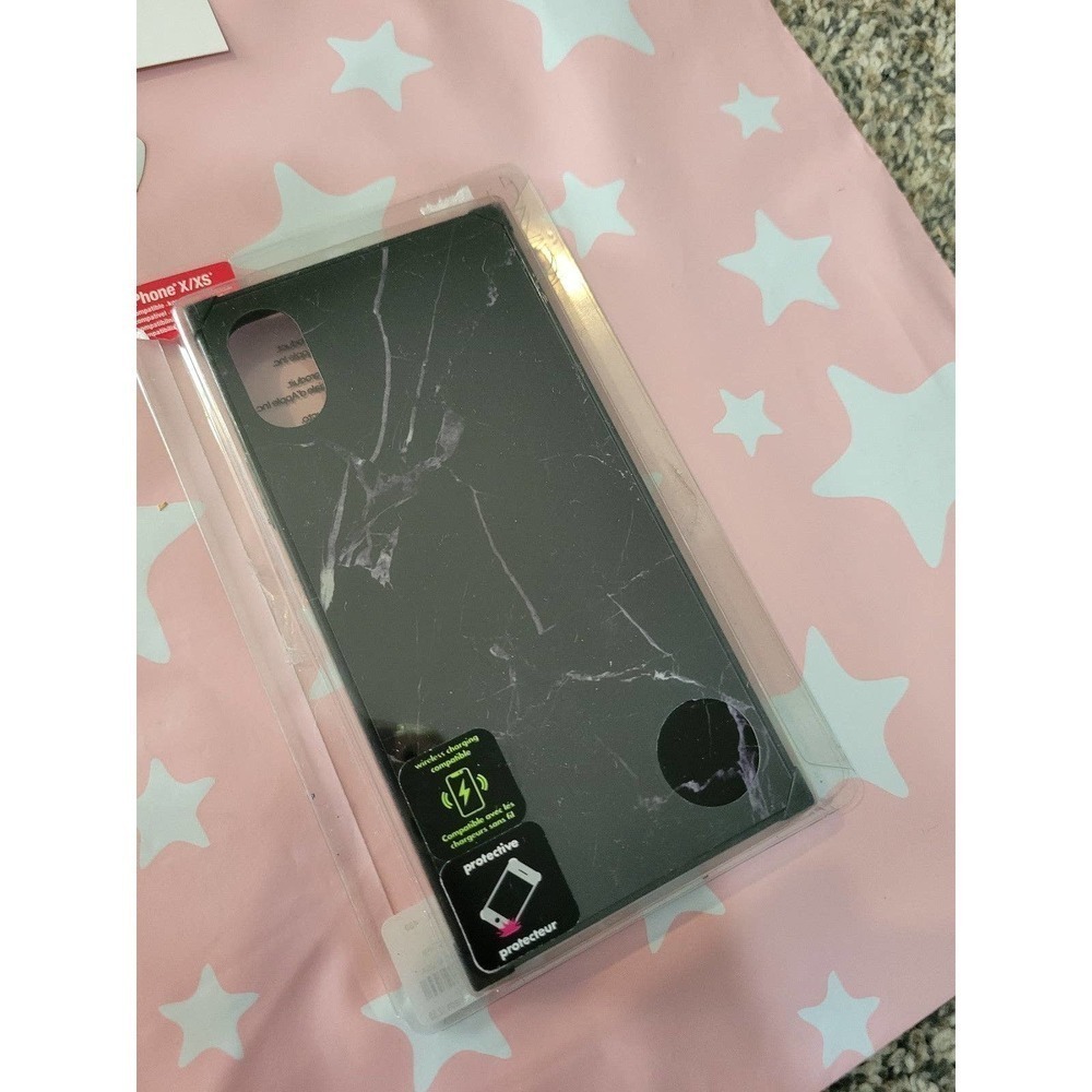 Iphone x/xs case Black Marble